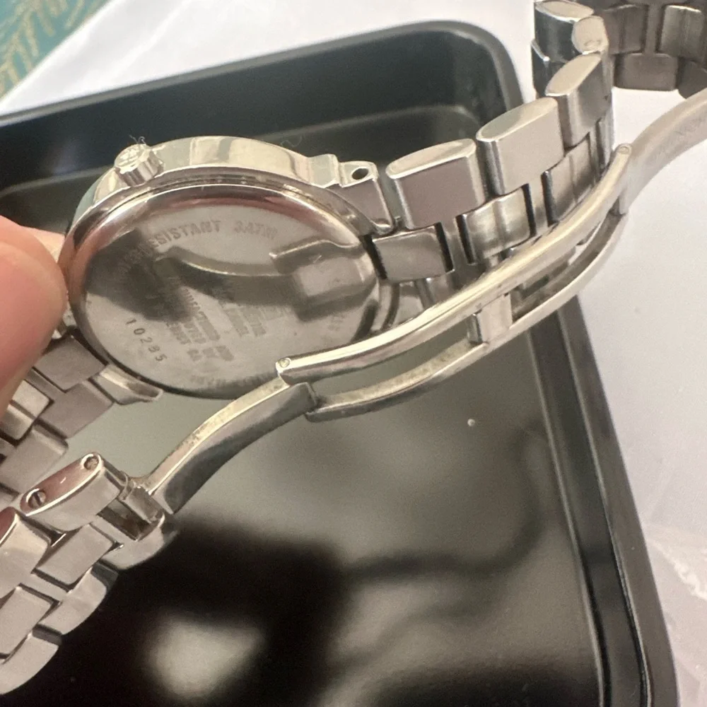 Black and Silver Givenchy watch
